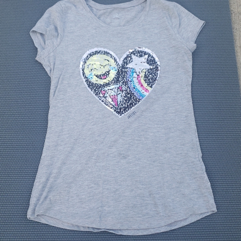 Justice flip sequin shirt